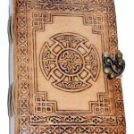 5" X 7" Celtic Cross Leather W/ Latch