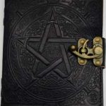 5" X 7" Black Pentagram Leather W/ Latch