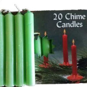 1/2" Apple Green Chime Candle 20 Pack