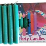 1/2"dark Green Chime Candle 20 Pack