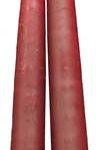 7" Dark Red Taper Pair