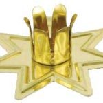 Gold-toned Fairy Star Chime Candle Holder