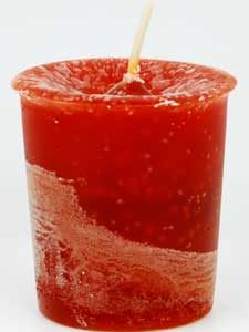House Warming Herbal Votive - Red Brown