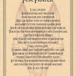 Fox Prayer Poster