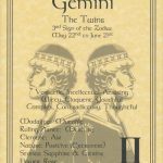 Gemini Zodiac Poster