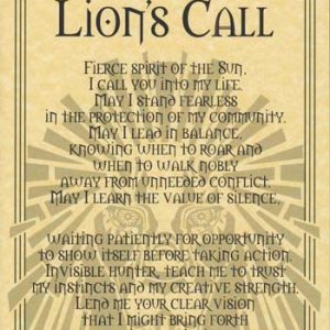 Lion Prayer Poster