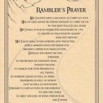 Rambler's Prayer Poster