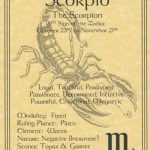 Scorpio Zodiac Poster