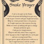 Snake Prayer Poster