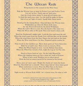 Wiccan Rede(long Poem) Poster