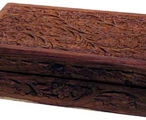 5" X 8" Handcrafted Box W Floral Design