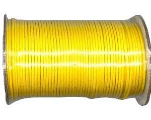 Yellow Waxed Cotton Cord 1mm 100 Yds