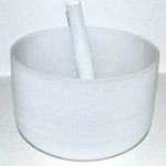 10" Off White Crystal Singing Bowl