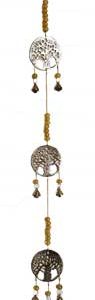 29" 3 Tree Of Life Brass Chime