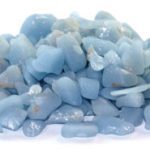 1 Lb Angelite Tumbled Chips 5-7mm