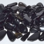 1 Lb Obsidian, Black Tumbled Chips 7-9mm