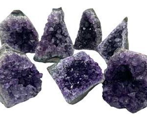 ~3# Flat Of Amethyst C Cut Base Rough Mini