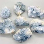 ~11# Flat Of Celestite 1.5-5"