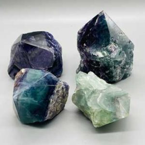 ~7# Flat Of Fluorite, Polished Top