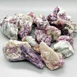 ~3# Flat Of Lepidolite With Albite
