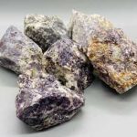 ~5# Flat Of Lepidolite, Polished Top