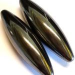 60mm Magnetic Hematite Oval Pair