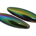 60mm Rainbow Magnetic Hematite Oval Pair