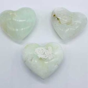 2" Jade, White Heart