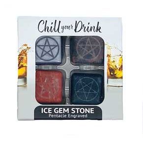 (set Of 4) Pentagram Ice Gemstones