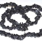 32" Black Stone Chip Necklace