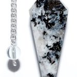 6-sided Rainbow Moonstone Pendulum