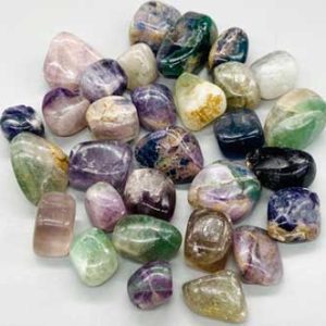 1 Lb Flourite, Rainbow  Tumbled Stones