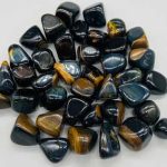 1 Lb Tiger's Eye, Blue Tumbled Stones