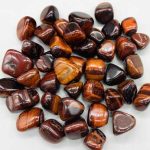 1 Lb Tiger Eye, Red Tumbled Stones