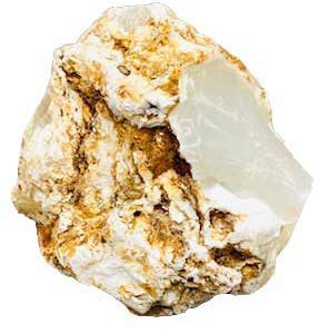 5# Box Jade, White Untumbled Stone