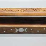 12" Flip Top Triple Moon Incense Holder