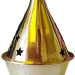 3" Brass Cone And Resin Incense Burner