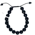 10mm Turmaline, Black Bracelet