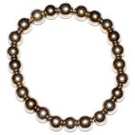 8mm Gold Plated Hematite Bracelet