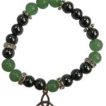 8mm Green Aventurine/ Hematite With Triquetra