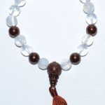 8mm Selenite/ Qtz/ Copper Tassel