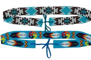 21+" Beaded Hat Band (various)