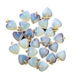 (set Of 24) 3/4" (20mm) Opalite Heart