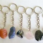 Various Tumbled Stones Keychain