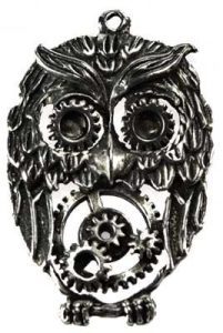 7/8" Owl Sterling Pendant