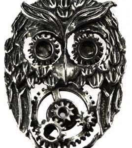 7/8" Owl Sterling Pendant