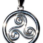 5/8" Trinity Spiral Sterling Pendant