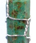 (set Of 5) Chrysocolla Wire Wrapped Point