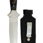 Black Faux Wooden Handled Athame 9"