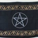 Three Pentagram Altar Cloth 21" X 72"